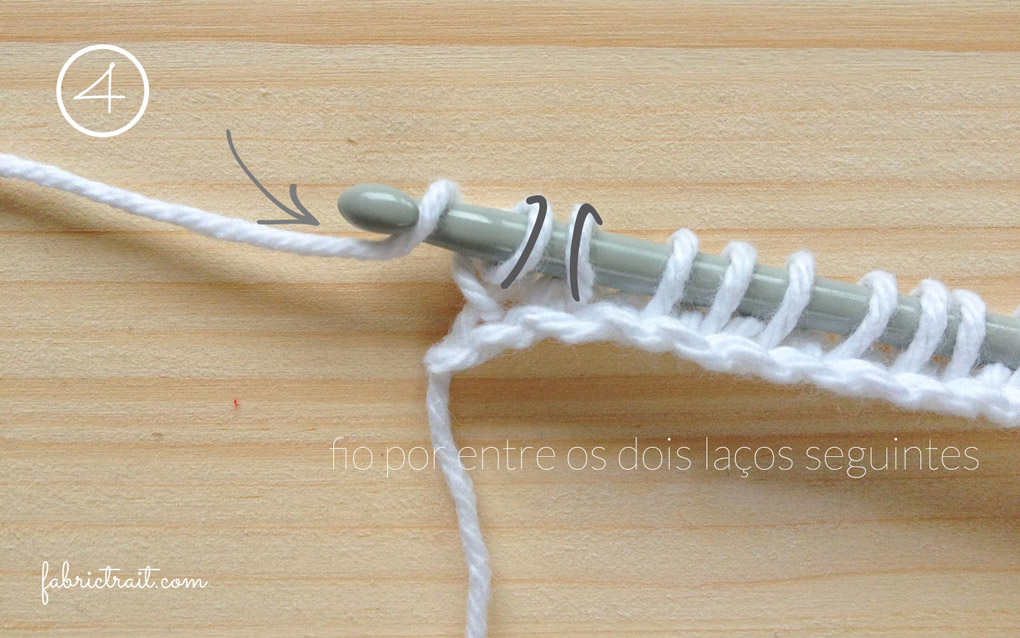 Pontos de Crochet - Crochet Tunisino Simples 4 | crochet tunisino