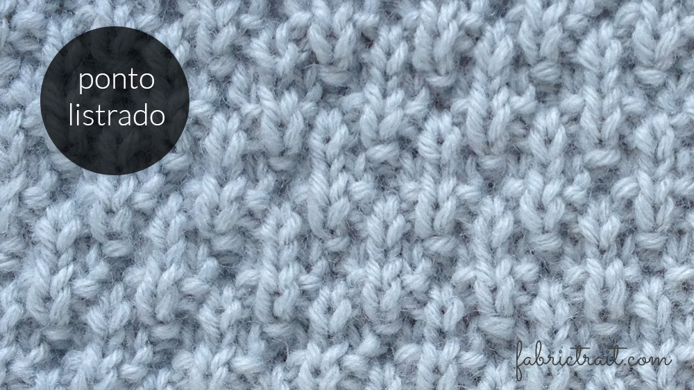 Pontos de Tricot – Ponto Listrado