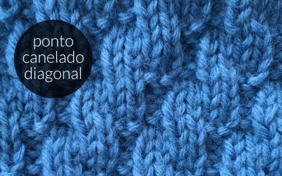 Pontos de Tricot – Ponto Canelado Diagonal